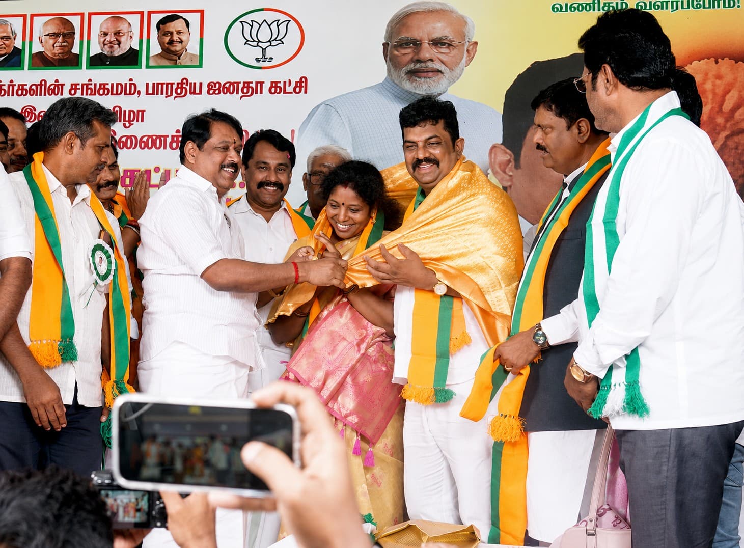 N. Senthilkumar Nagendran felicitated at BJP Tamil Nadu event