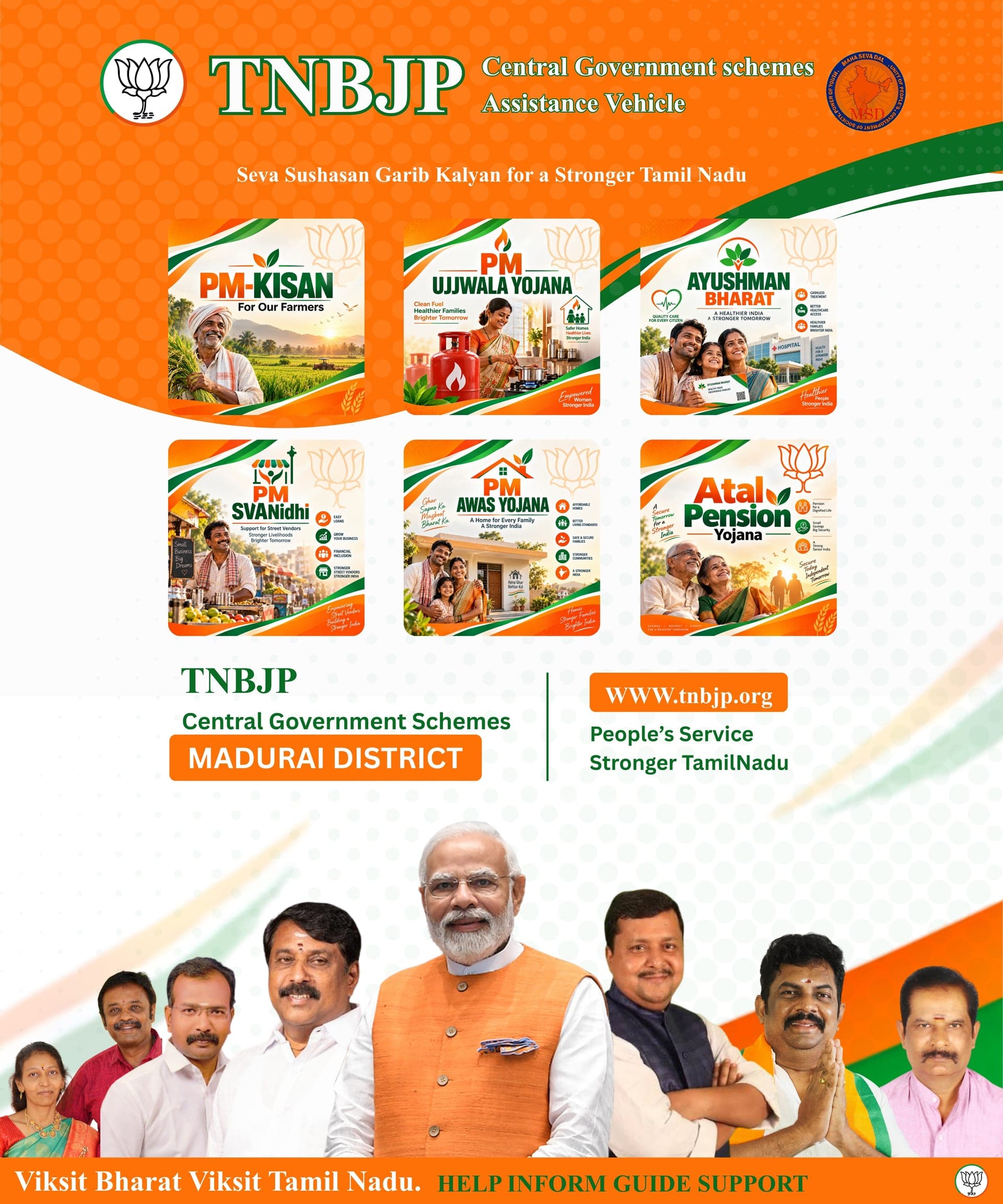 TNBJP Central Government Schemes — Madurai District
